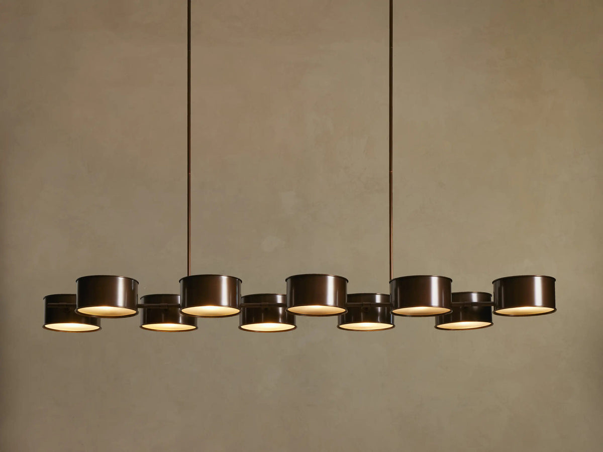 Daphne Linear Metal Light Chandelier — product view 15