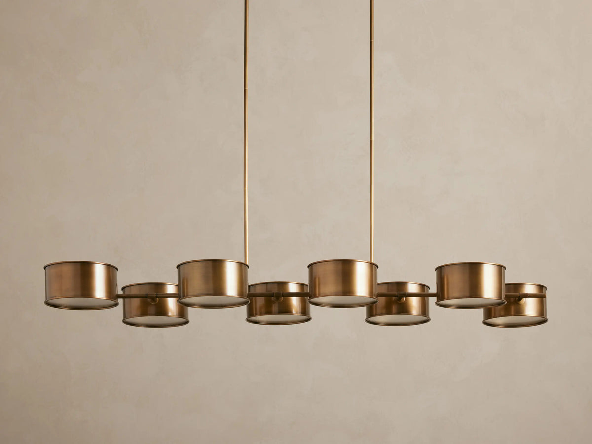 Daphne Linear Metal Light Chandelier — product view 2