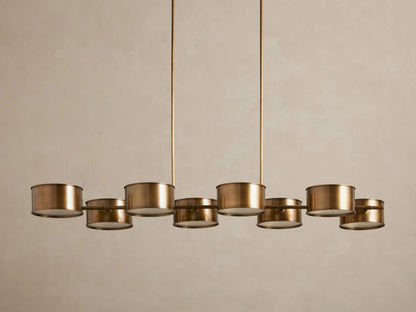 Daphne Linear Metal Light Chandelier — product view 2