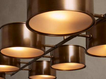 Daphne Linear Metal Light Chandelier — product view 3