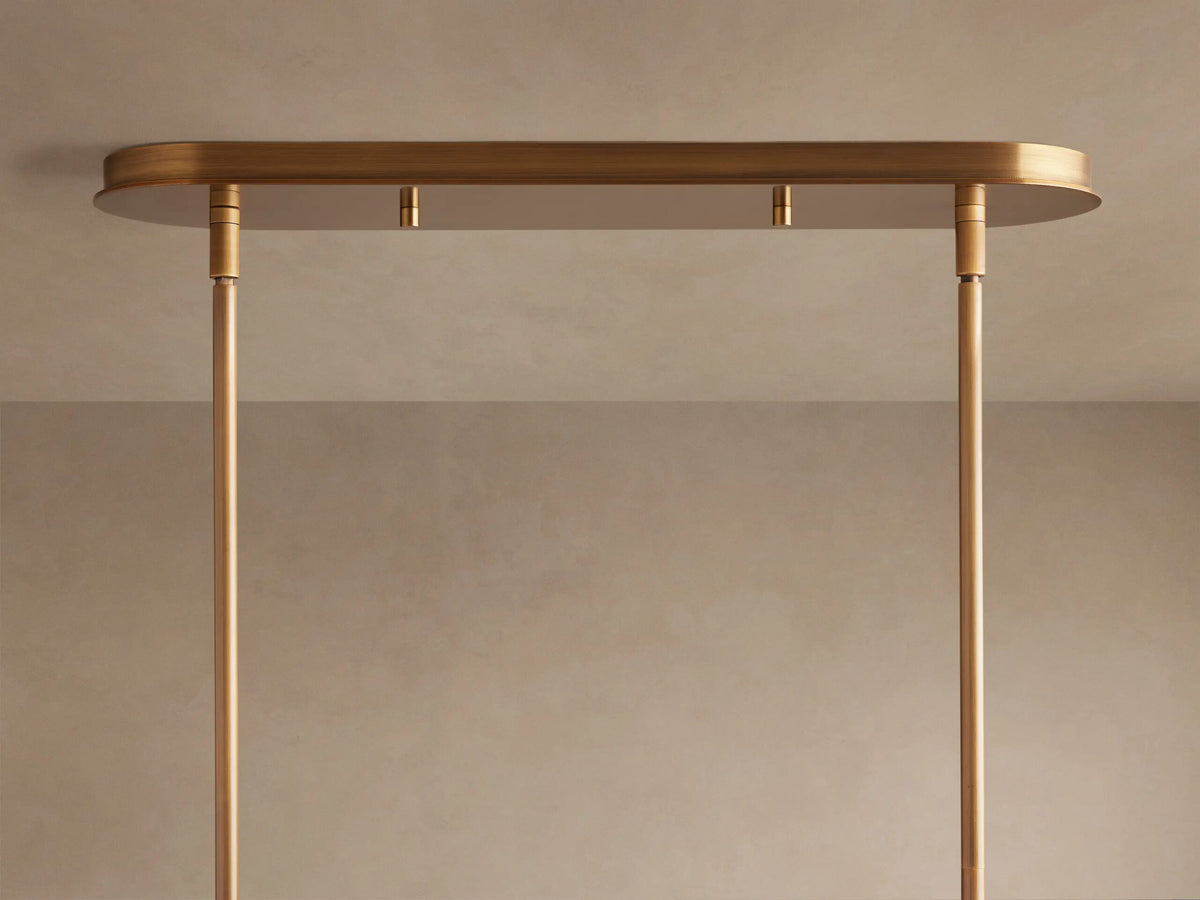 Daphne Linear Metal Light Chandelier — product view 4