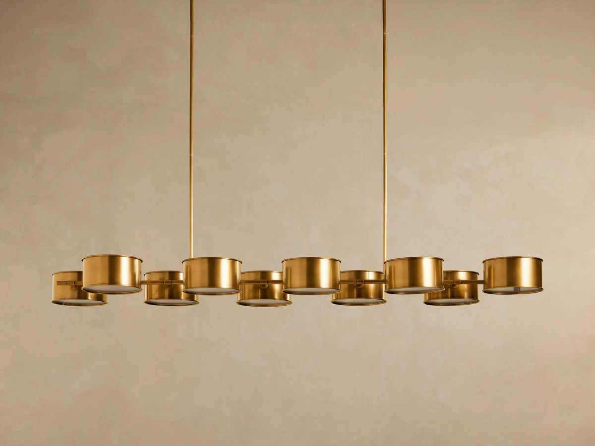 Daphne Linear Metal Light Chandelier — product view 7
