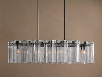 Delsie Oval Glass Chandelier 51 Inch — product view 1