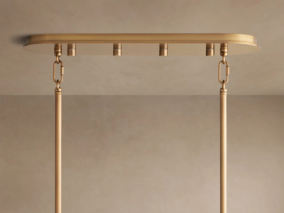 Delsie Oval Glass Chandelier 51 Inch — product view 10