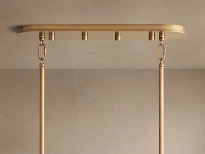 Delsie Oval Glass Chandelier 51 Inch — product view 10