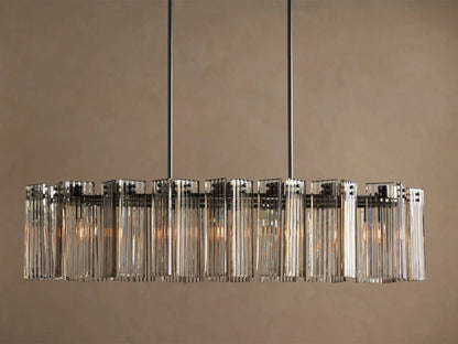 Delsie Oval Glass Chandelier 51 Inch — product view 11