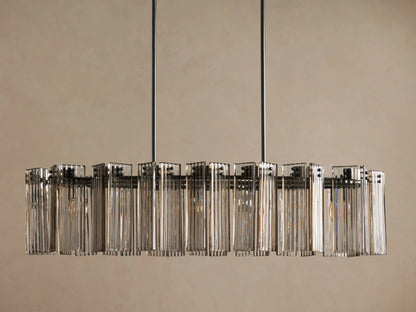 Delsie Oval Glass Chandelier 51 Inch — product view 13