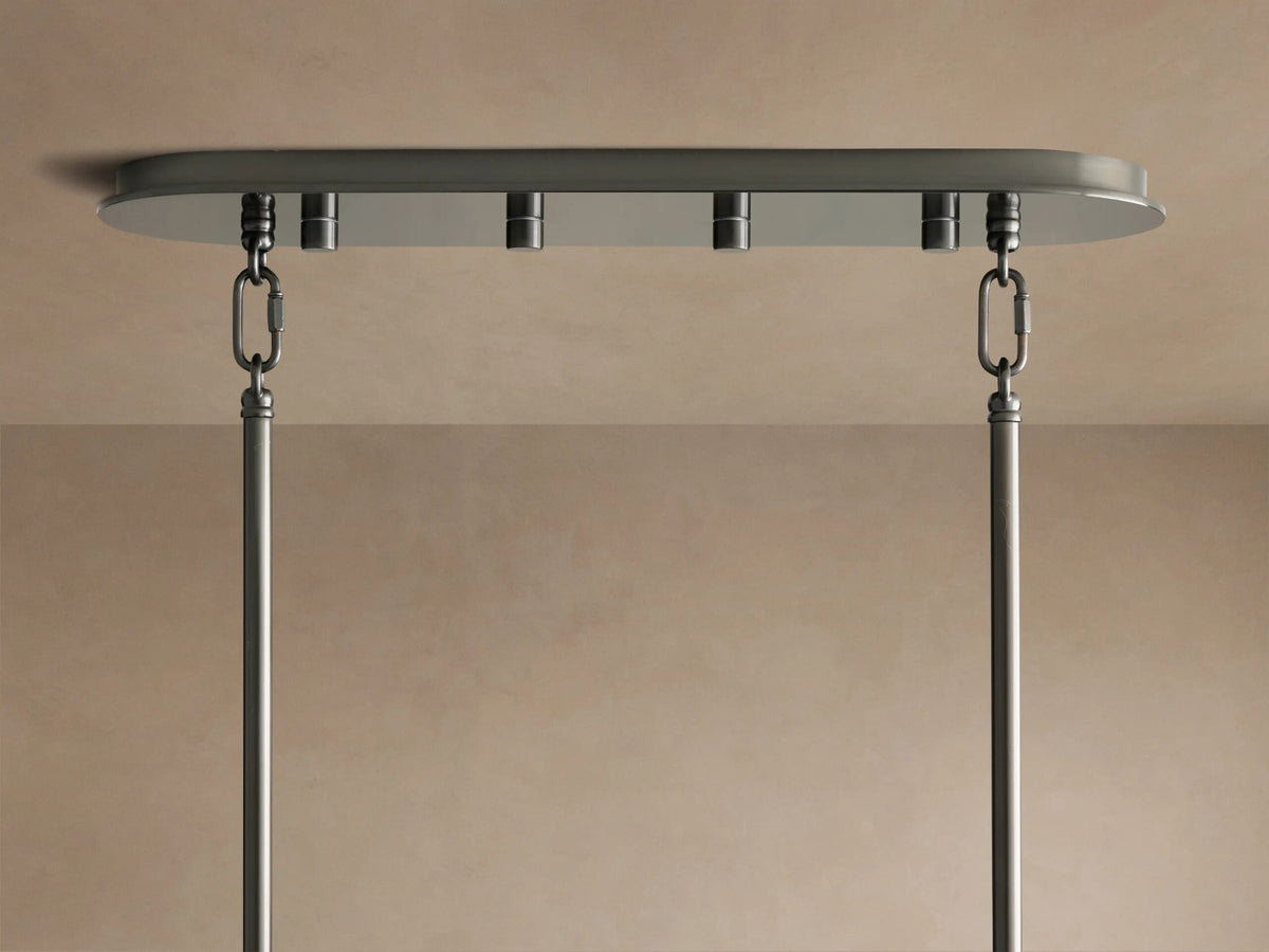 Delsie Oval Glass Chandelier 51 Inch — product view 5