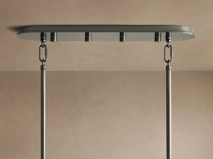 Delsie Oval Glass Chandelier 51 Inch — product view 5