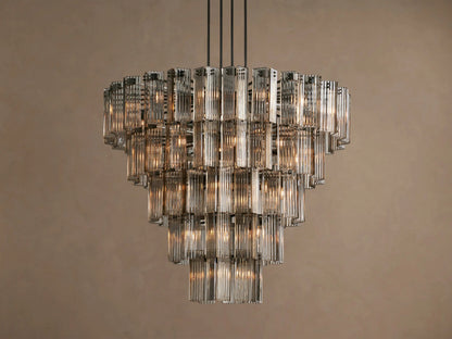 Delsie Bronze Smoke Glass Chandelier — product view 1