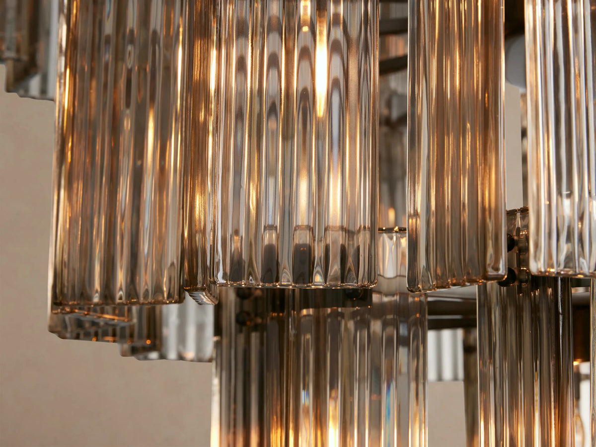 Delsie Bronze Smoke Glass Chandelier — product view 3