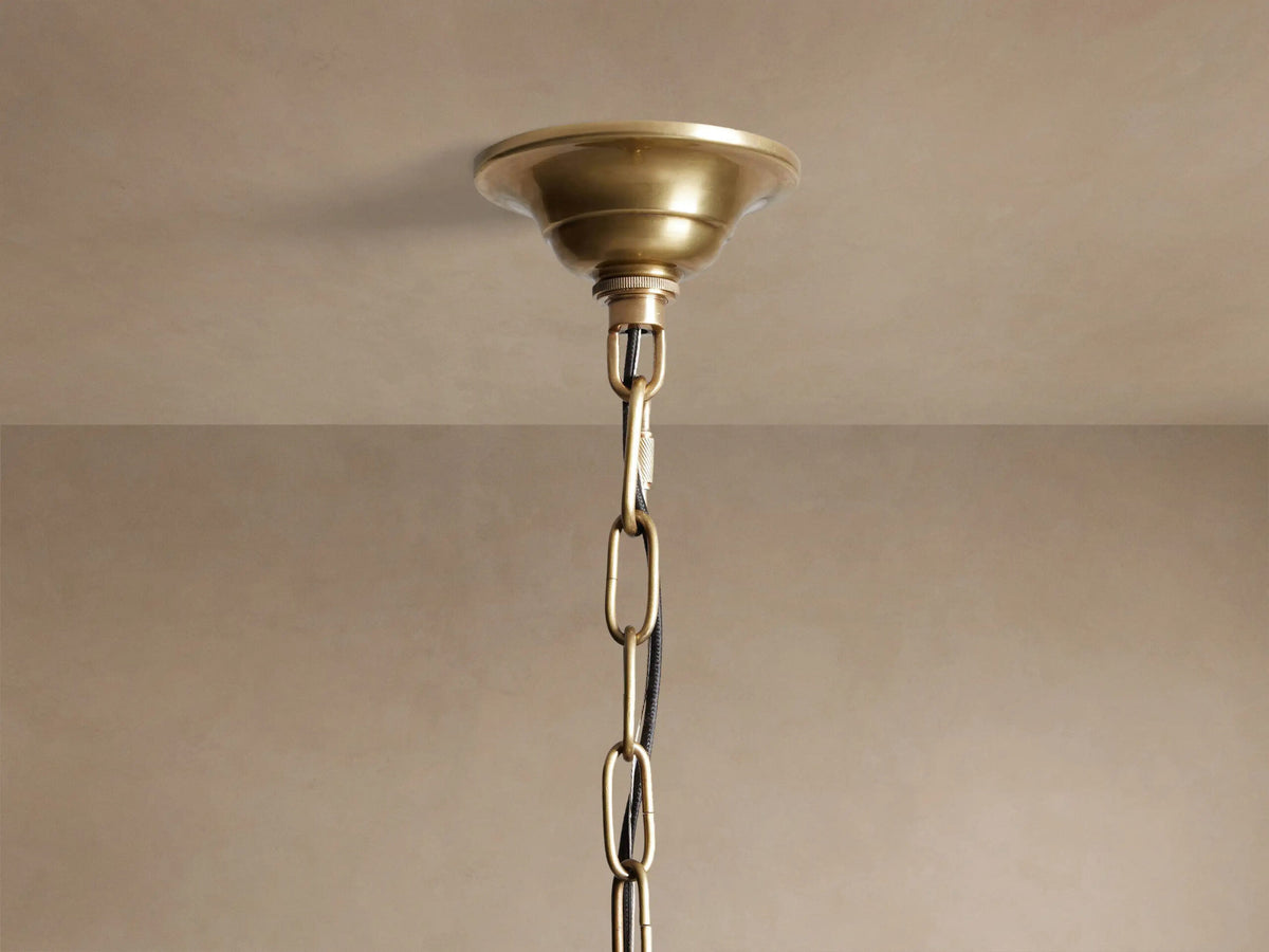 Eliana Brass Lantern Pendant Light — product view 2