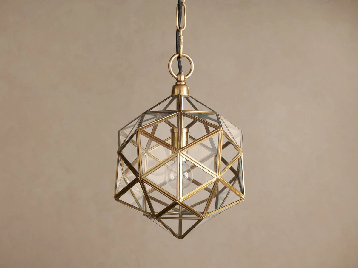 Eliana Brass Lantern Pendant Light — product view 4