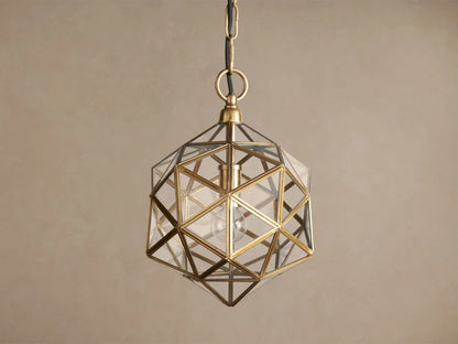 Eliana Brass Lantern Pendant Light — product view 4