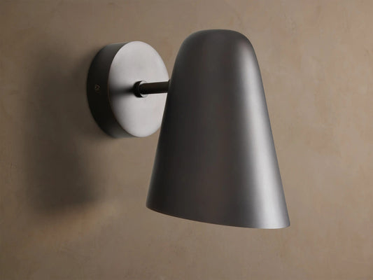 Modern Brass Sconce in Antiqued Bronze — product view 1