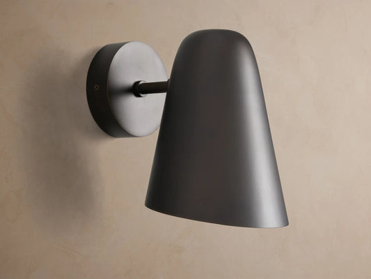 Modern Brass Sconce in Antiqued Bronze — product view 2