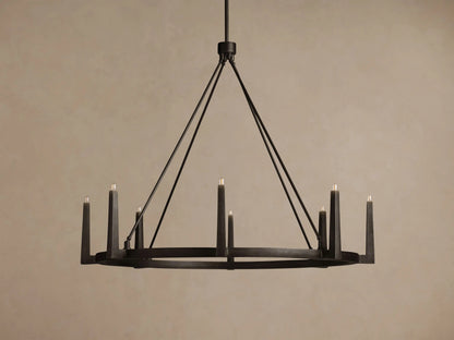 Emmet Brass Chandelier 54 Inch Round Frame — product view 10