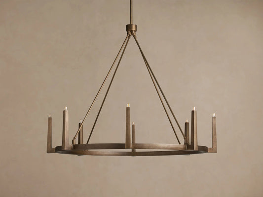 Emmet Brass Chandelier 54 Inch Round Frame — product view 2