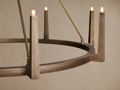 Emmet Brass Chandelier 54 Inch Round Frame — product view 3