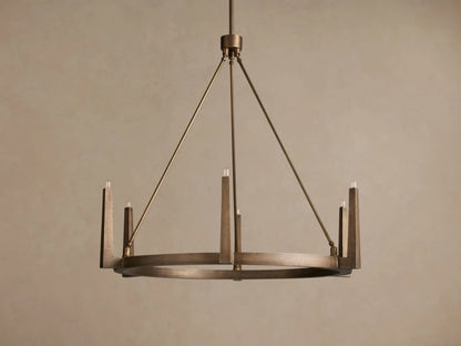 Emmet Brass Chandelier 54 Inch Round Frame — product view 6