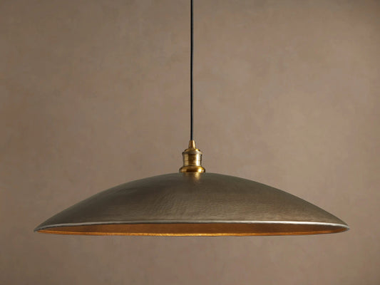 Brass Fan Pendant in Recycled Metal — product view 1