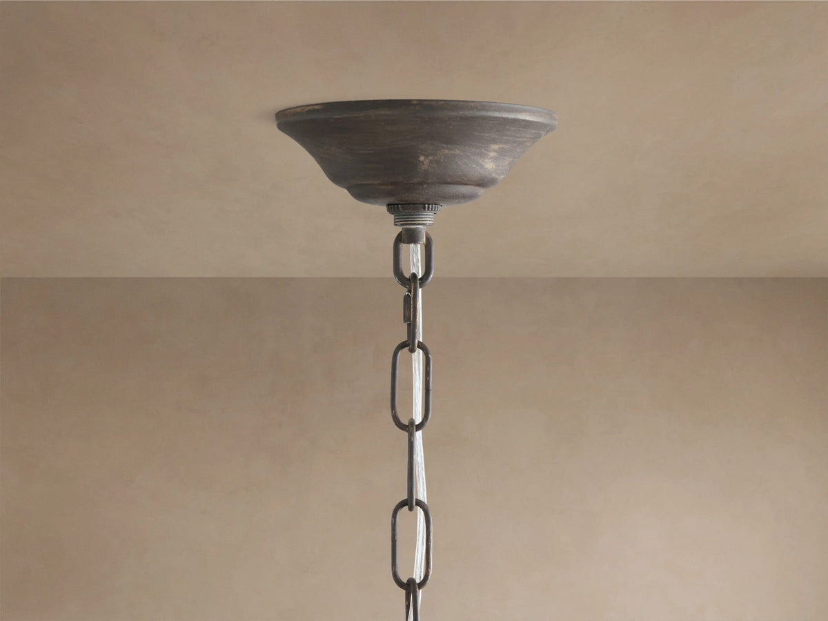 Iron Crown Light 48 Bronze Smoke Glass Chandelier — product view 4