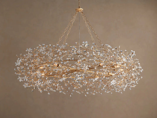 Fiore Crystal Crown Light Chandelier — product view 1