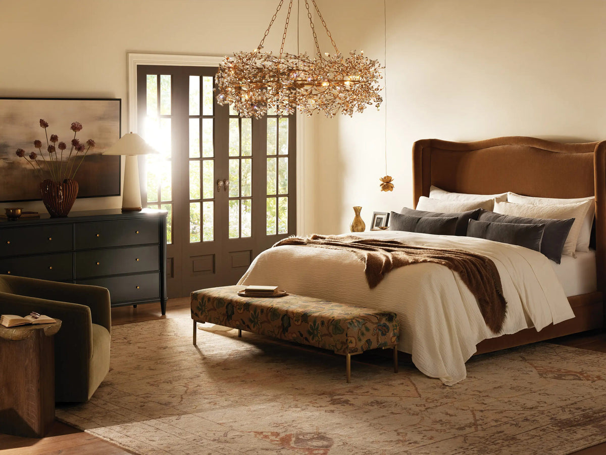 Fiore Crystal Crown Light Chandelier