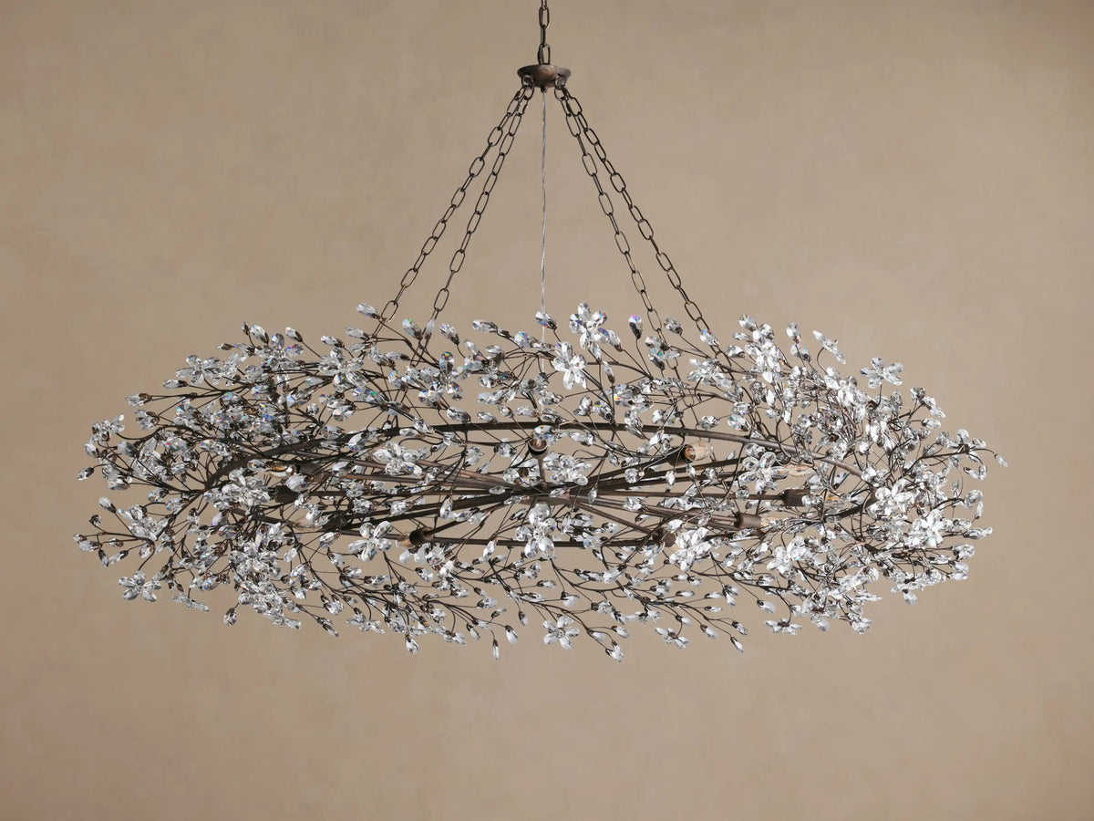 Fiore Crystal Crown Light Chandelier — product view 36