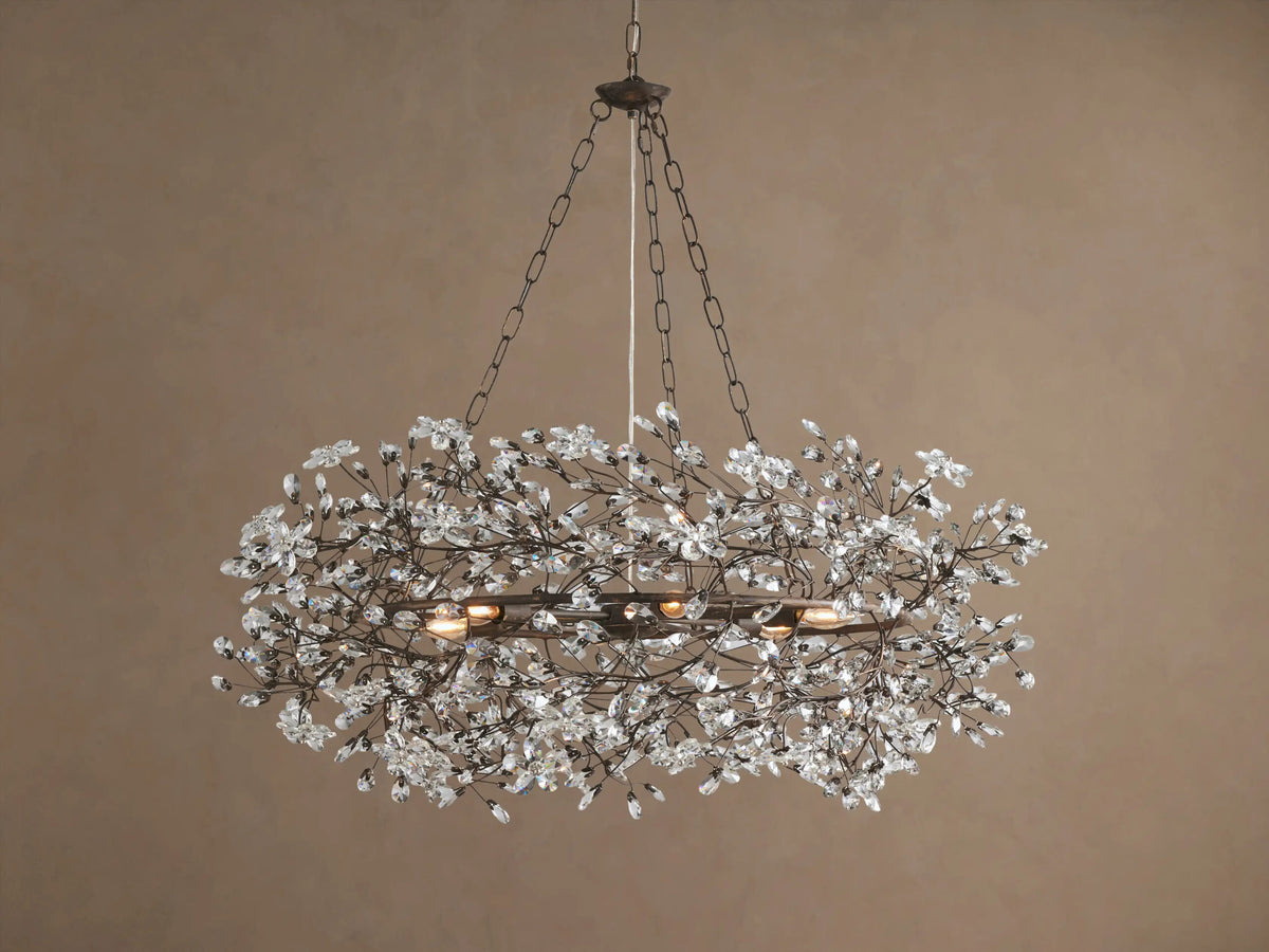 Fiore Crystal Crown Light Chandelier — product view 44