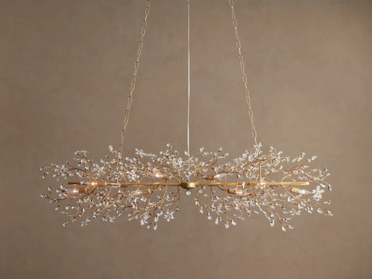 Linear Crystal Light Fiore Chandelier — product view 1