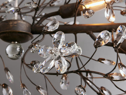 Linear Crystal Light Fiore Chandelier — product view 11