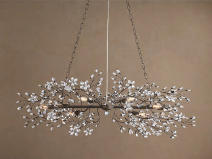 Linear Crystal Light Fiore Chandelier — product view 13