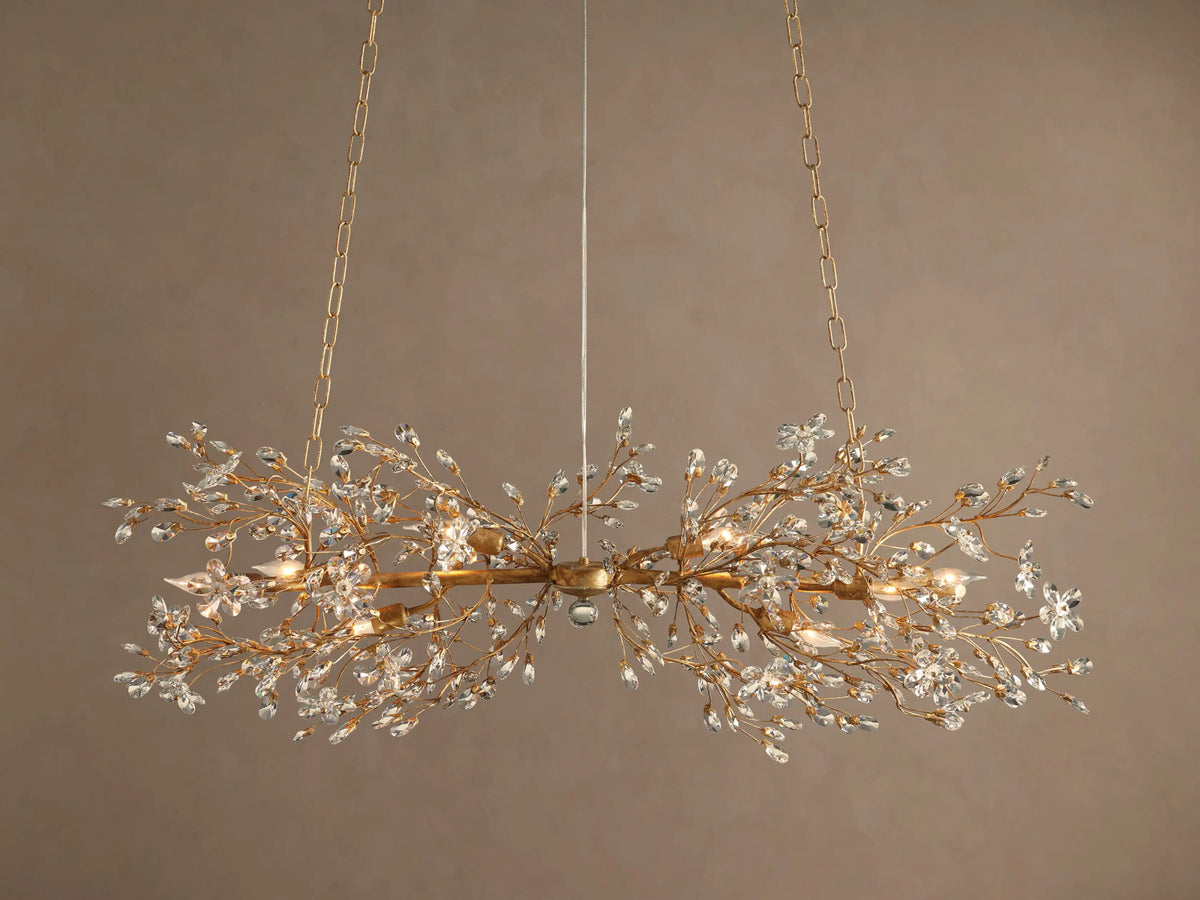 Linear Crystal Light Fiore Chandelier — product view 5