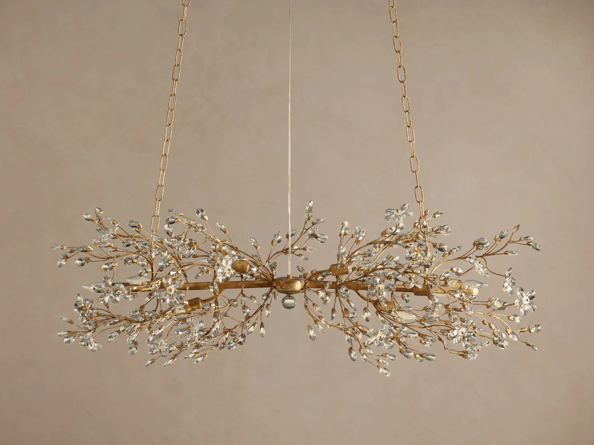 Linear Crystal Light Fiore Chandelier — product view 6
