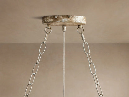 Fiore Iron Oval Chandelier with Crystal Floral Details — product view 11