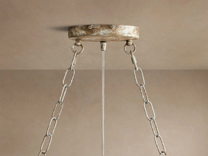 Fiore Iron Oval Chandelier with Crystal Floral Details — product view 15