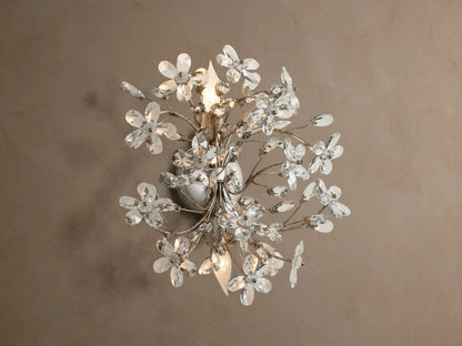 Fiore Crystal Iron Sconce — product view 1