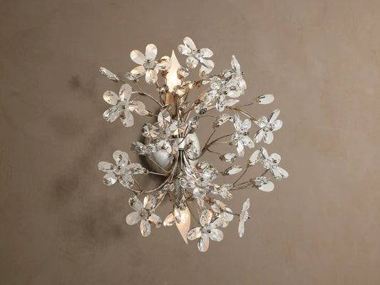 Fiore Crystal Iron Sconce — product view 1