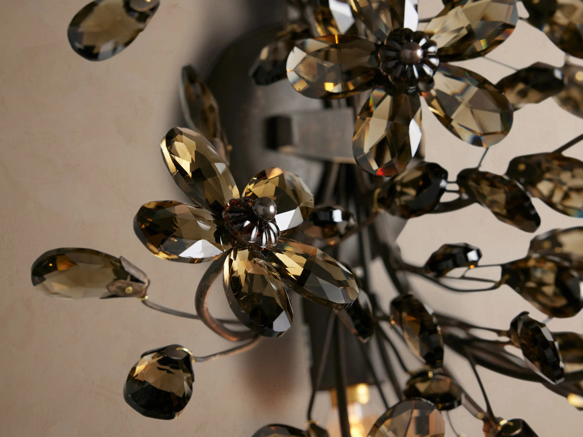 Fiore Crystal Iron Sconce — product view 12