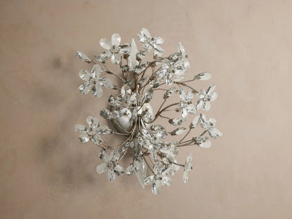 Fiore Crystal Iron Sconce — product view 2