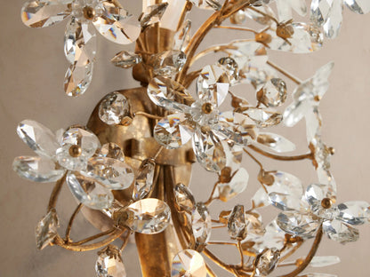 Fiore Crystal Iron Sconce — product view 6