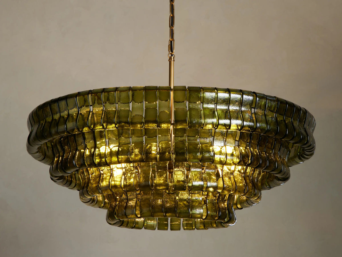 Ghiaccio Round Glass Chandelier — product view 1