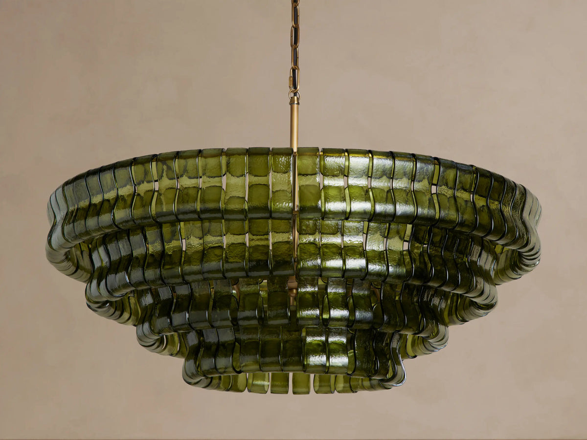 Ghiaccio Round Glass Chandelier — product view 2
