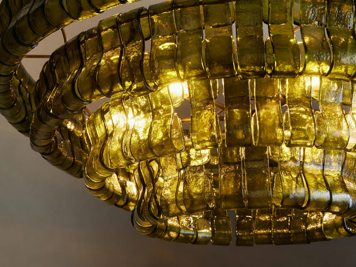 Ghiaccio Round Glass Chandelier — product view 3
