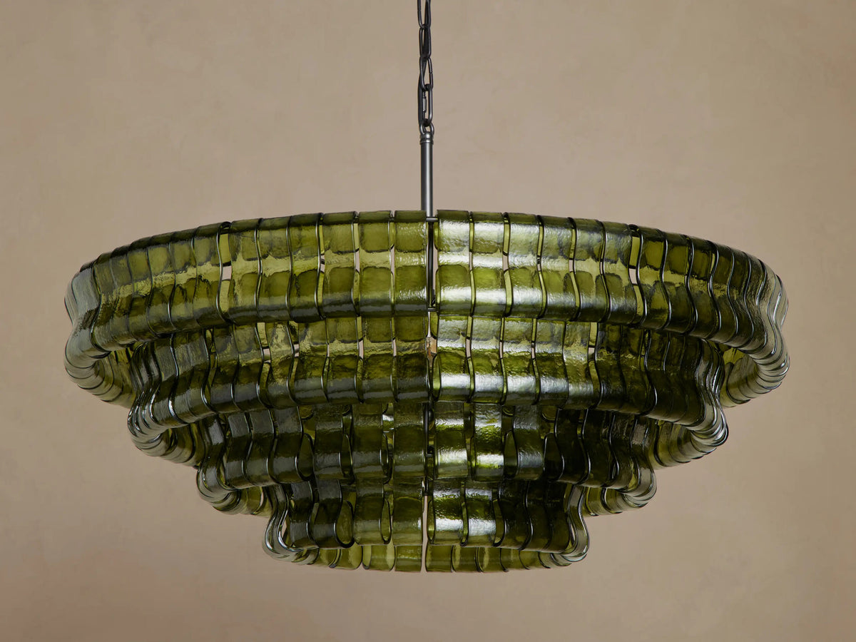 Ghiaccio Round Glass Chandelier — product view 7