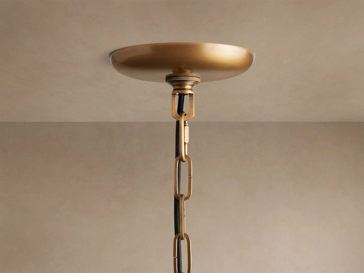 Ghiaccio Glass Modern Pendant in Green and Brass — product view 23
