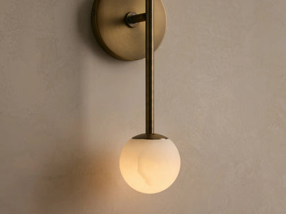 Modern Stone Sconce Double LED Wall Light — product view 3