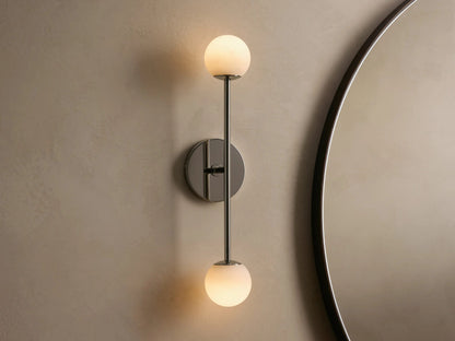 Modern Stone Sconce Double LED Wall Light — product view 4