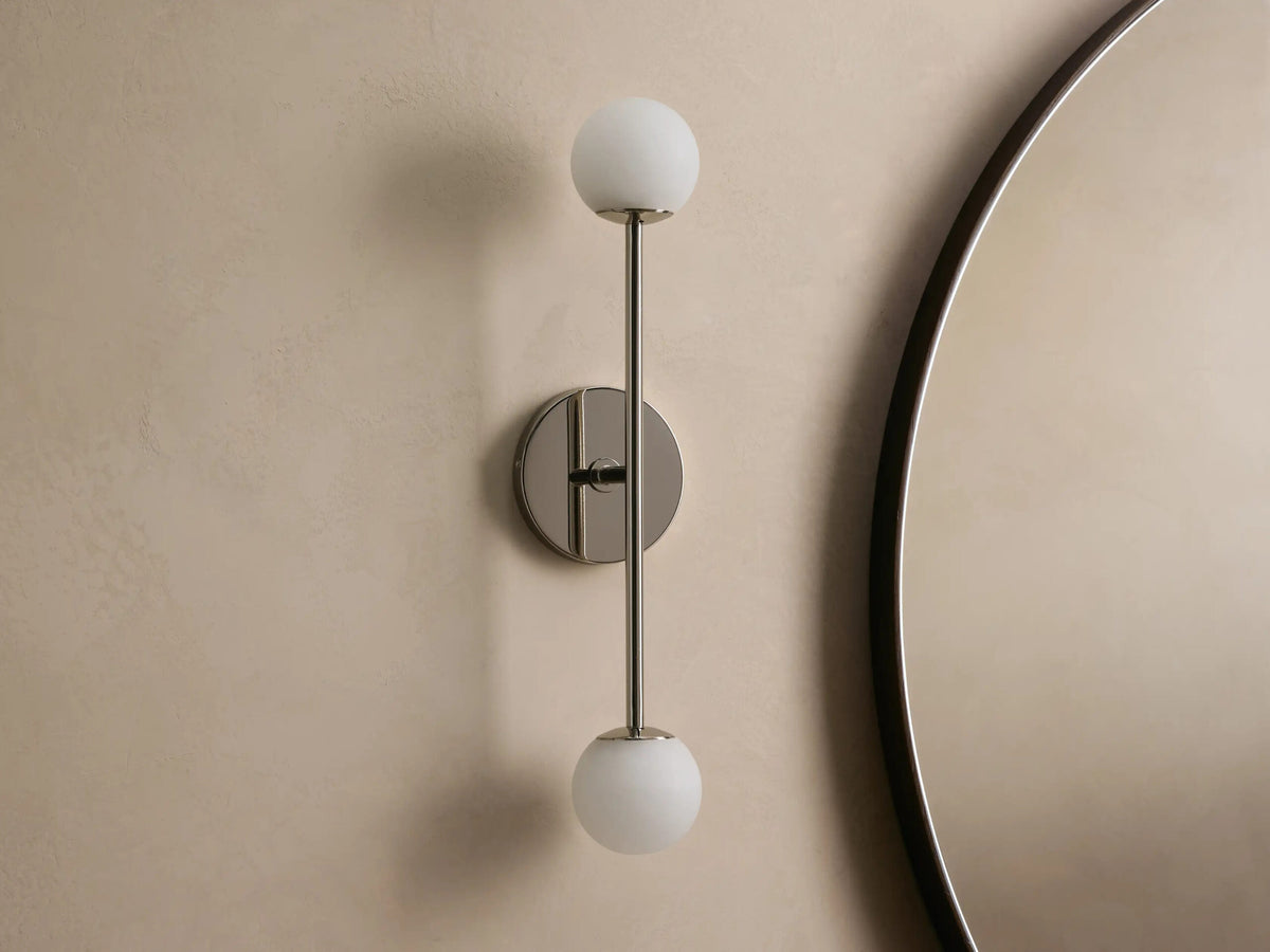 Modern Stone Sconce Double LED Wall Light — product view 5